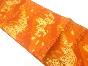 樹木模様織出し名古屋帯